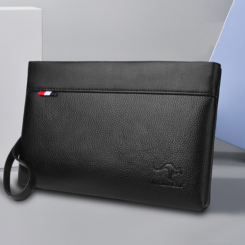 Leather Wallet Men - Handtas voor heren Zakelijk Grote capaciteit