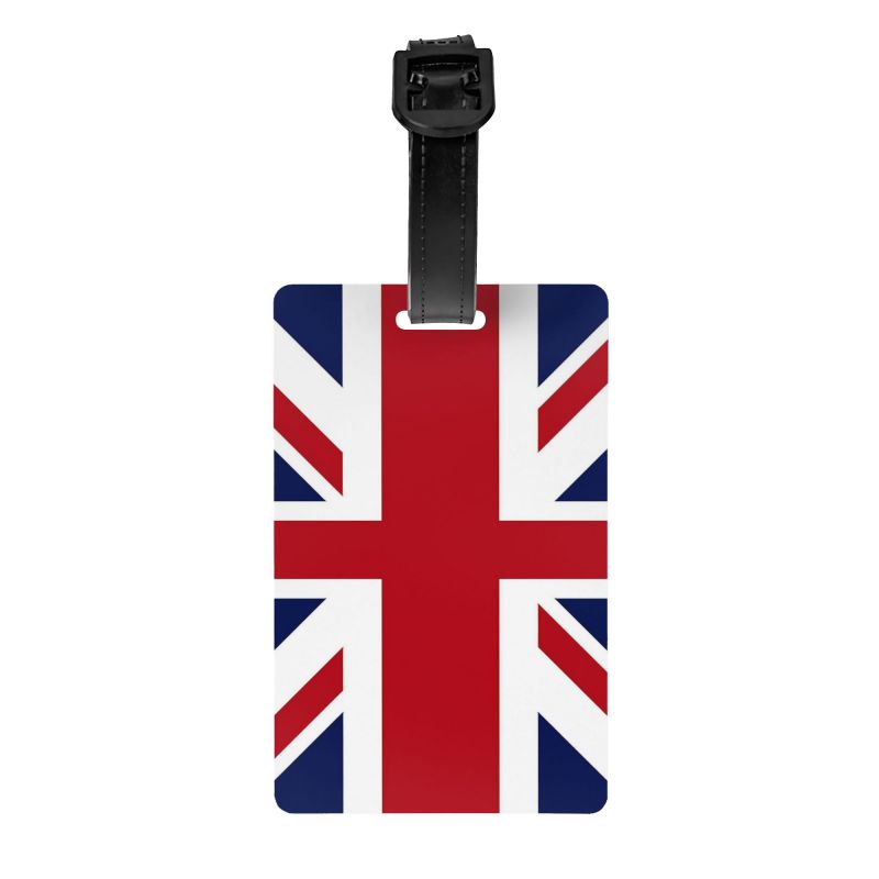 Travel Luggage Set - Retro Union Jack bagagelabel met naamkaart,