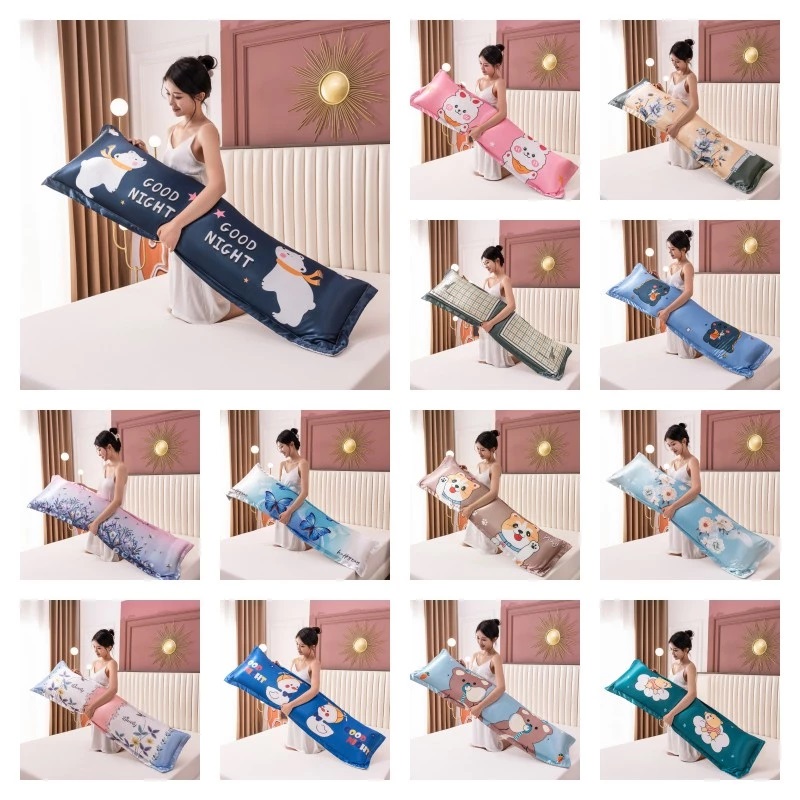 Silk Pillowcase - Koele Zomer 120/150/180Cm Lange Kussensloop Paar