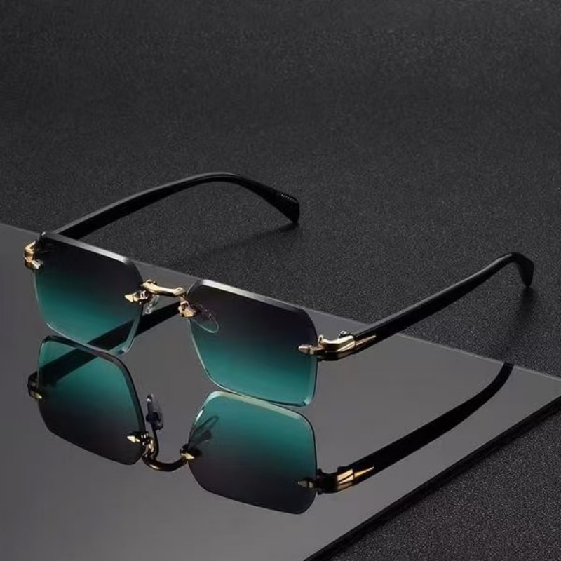 Randloze zonnebrillen, rechtho - Sunglasses Uv400 recensie en prijs