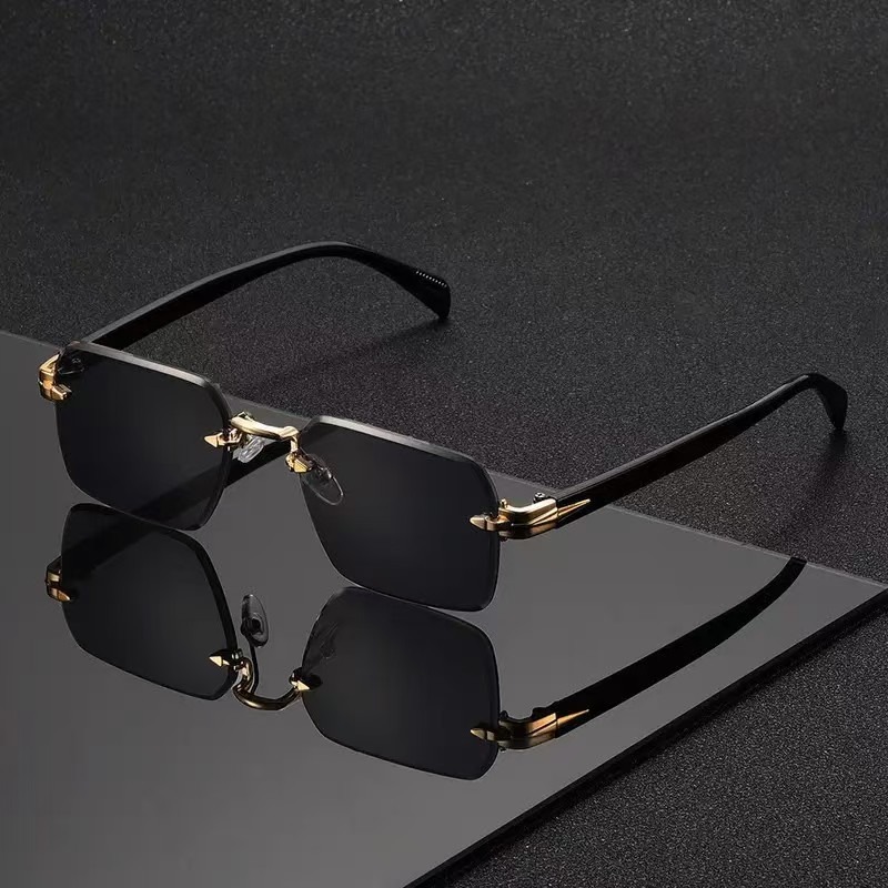 Randloze zonnebrillen, rechtho - Sunglasses Uv400 recensie en prijs