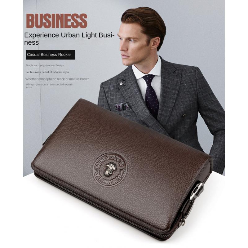 Mannelijke lange geldportefeui - Leather Wallet Men recensie en prijs