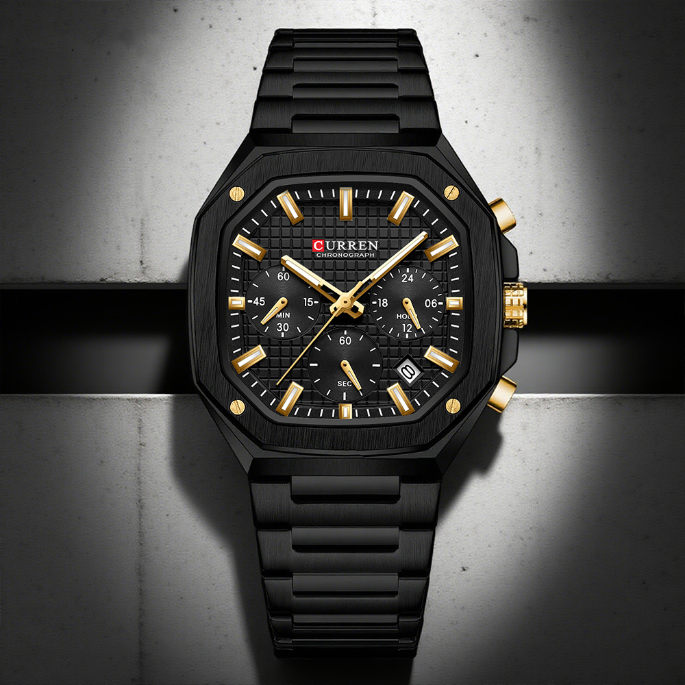 CURREN Luxe Vierkant Chrono Ho - Luxury Watch Men recensie en prijs